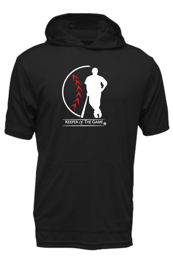 Xtreme-Tek Short Sleeve Black Hoodie-Keeper of the Game