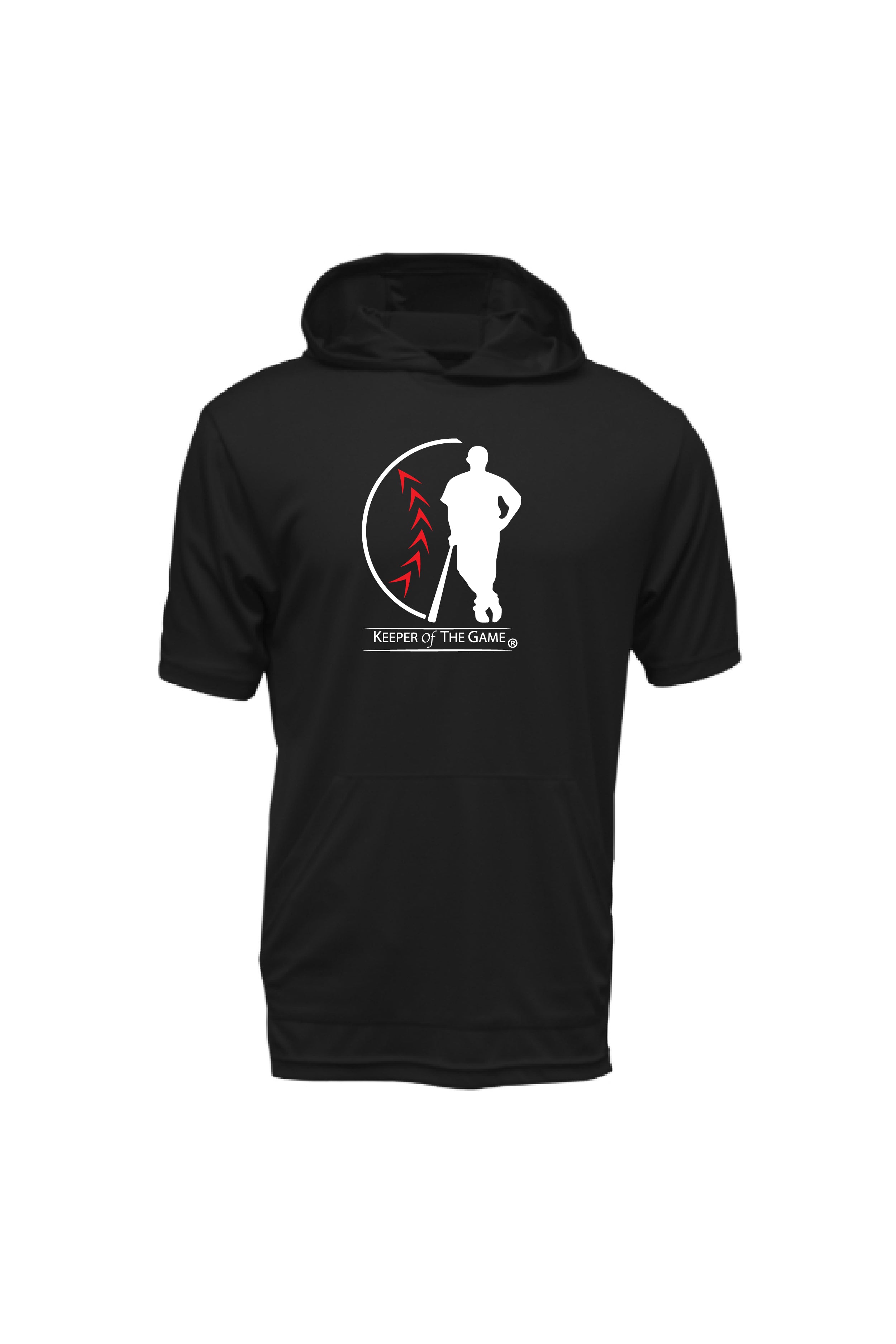 Xtreme-Tek Short Sleeve Black Hoodie-RP11