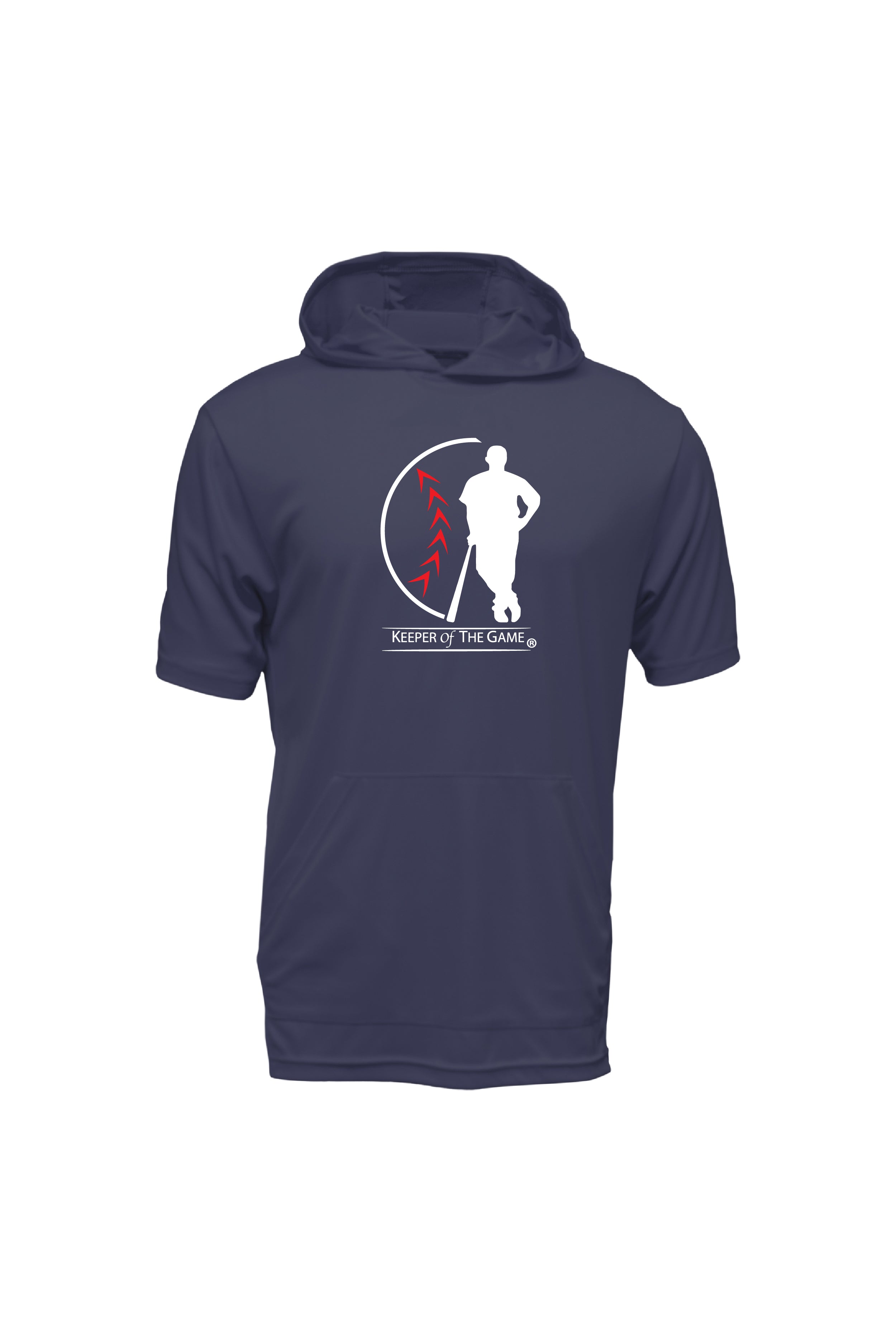 Xtreme-Tek Short Sleeve Navy Hoodie-Keeper of the Game