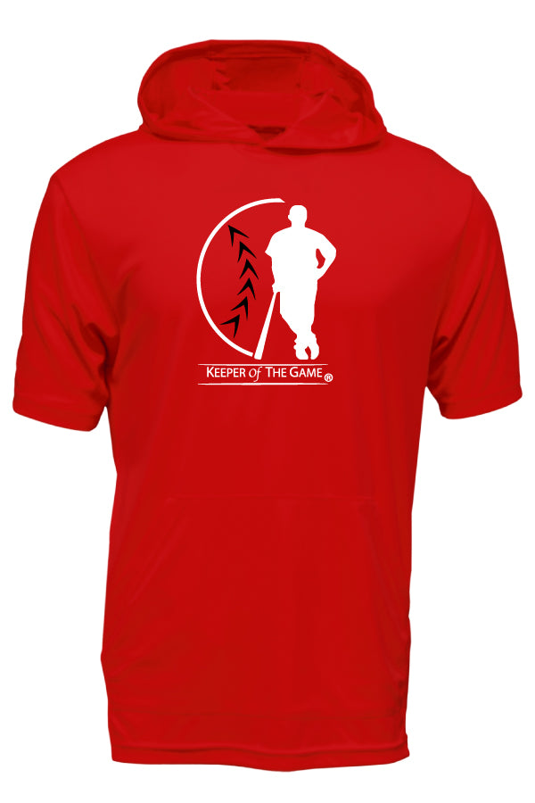 Xtreme-Tek Short Sleeve Red Hoodie-Keeper of the Game