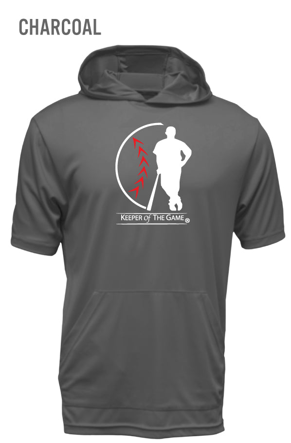 Xtreme-Tek Short Sleeve Charcoal Hoodie-Keeper of the Game